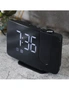 ICB LED Projector Alarm Clock - Black with White Light, hi-res