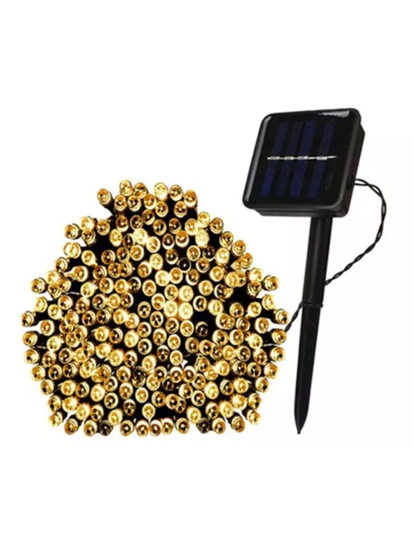 Solar-Powered LED Fairy Lights - 12 Metres - Warm White, hi-res image number null