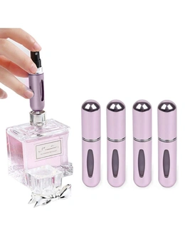 Atomizer Perfume Bottle Refillable Perfume Spray – 4packs – Easy to refill – Clear Vial to easily see how much Perfume remains – Compact and Lightweight