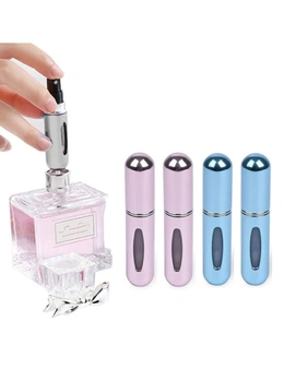 Atomizer Perfume Bottle Refillable Perfume Spray – 4packs – Easy to refill – Clear Vial to easily see how much Perfume remains – Compact and Lightweight