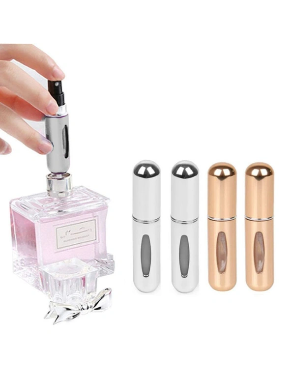 Atomizer Perfume Bottle Refillable Perfume Spray – 4packs – Easy to refill – Clear Vial to easily see how much Perfume remains – Compact and Lightweight, hi-res image number null