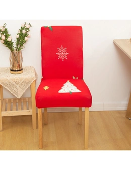 Christmas Dining Chair Covers - Little Christmas Tree - 4 set