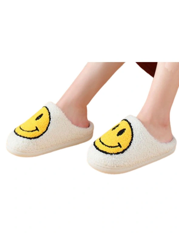 Smilie Slippers - Cream/Yellow - Size 37-38, hi-res image number null