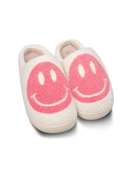 Smilie Slippers - Cream/Pink - Size 37-38