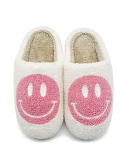 Smilie Slippers - Cream/Pink - Size 37-38
