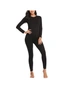 Ultra Soft Thermal Underwear Long Johns with Fleece lining  - Black, hi-res