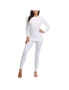 Ultra Soft Thermal Underwear Long Johns with Fleece lining - White, hi-res