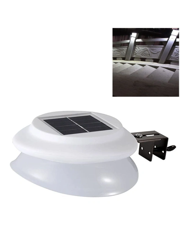 Outdoor Solar Gutter LED Lights - Sun Power Smart Solar Gutter Night Utility Security Light, hi-res image number null