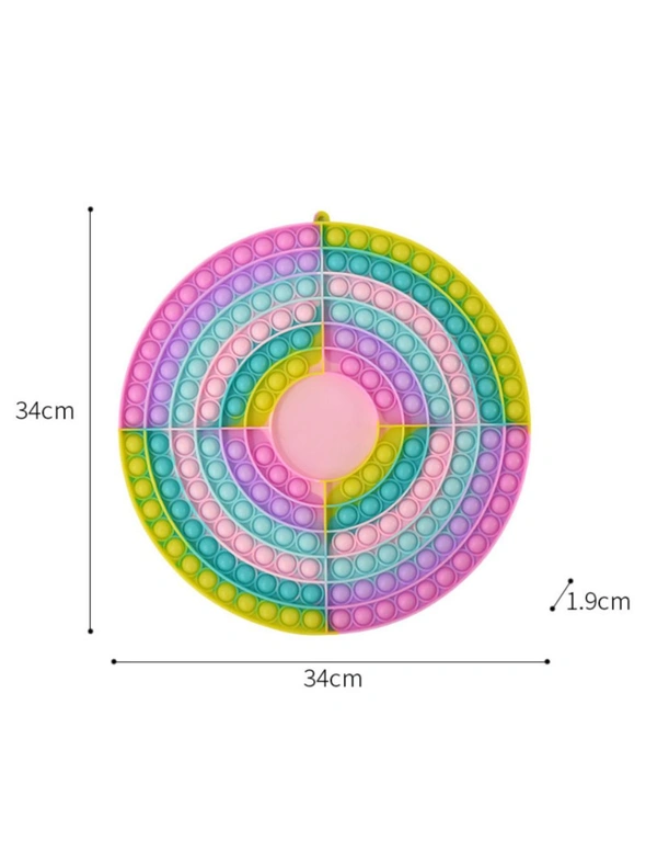 Round Rainbow Pop It Board Game, hi-res image number null