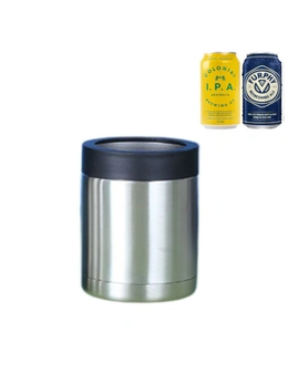 Stainless Steel Can Stubby Holder - 1 pack - Designed to Fit Most Common 375Ml Cans - Keeps Your Drink Cool - Made with Stainless Steel