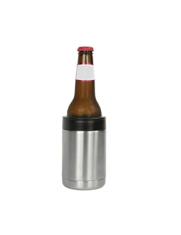 Stainless Steel Bottle Stubby Holder - 1 pack - Designed to Fit Most Common 375Ml Bottles - Keeps Your Drink Cool - Made with Stainless Steel