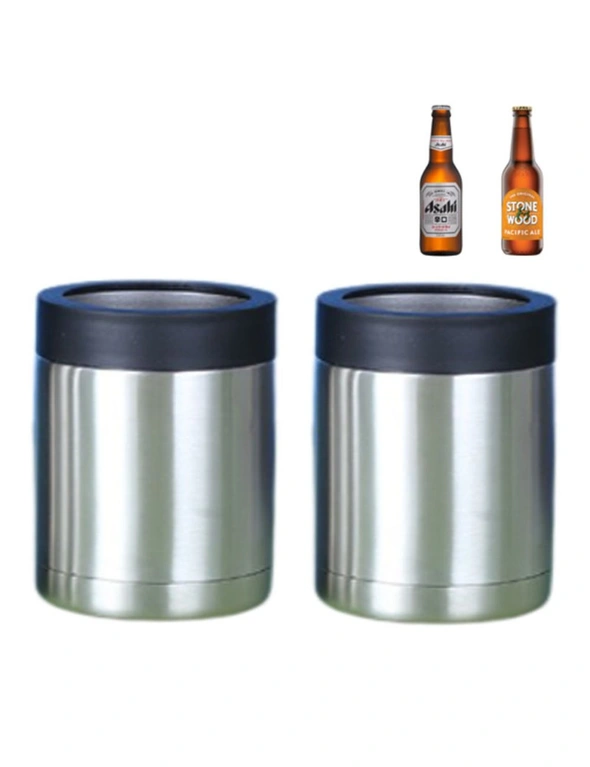 Stubby Holder Stainless Steel for Bottle - 2 packs - Fit Most Common Bottle Types, hi-res image number null