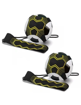 Football Training Aid - Improve your control of the ball with better technique - Great Way to Keep Your Kids Entertained - Pack of 2