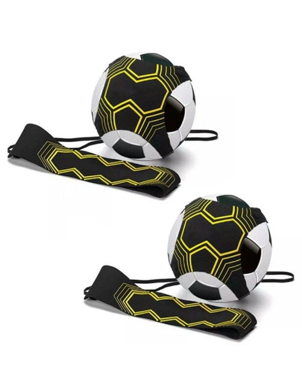 Football Training Aid - Improve your control of the ball with better technique - Great Way to Keep Your Kids Entertained - Pack of 2, hi-res image number null