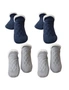 Sock Slippers – 4packs – Thick and Warm Soft Sock Slippers – Designed to be a cross between a Sock and a Slipper for added warmth and comfort, hi-res