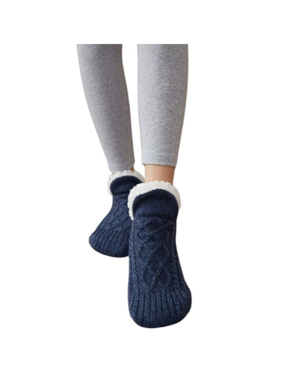 Sock Slippers – 4packs – Thick and Warm Soft Sock Slippers – Designed to be a cross between a Sock and a Slipper for added warmth and comfort, hi-res image number null