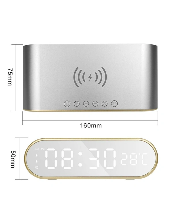 Alarm Clock with Wireless Charger, hi-res image number null
