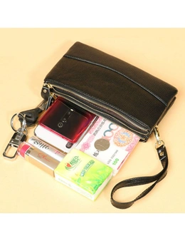 Multi-Function Mobile Phone Bag Pouch Wristlet - Black  Black