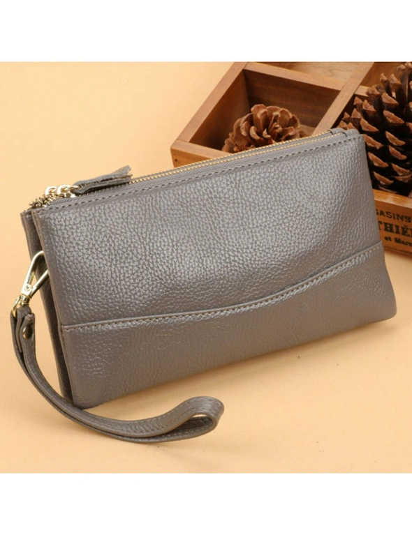 Multi-Function Mobile Phone Bag Pouch Wristlet - Grey  Grey, hi-res image number null