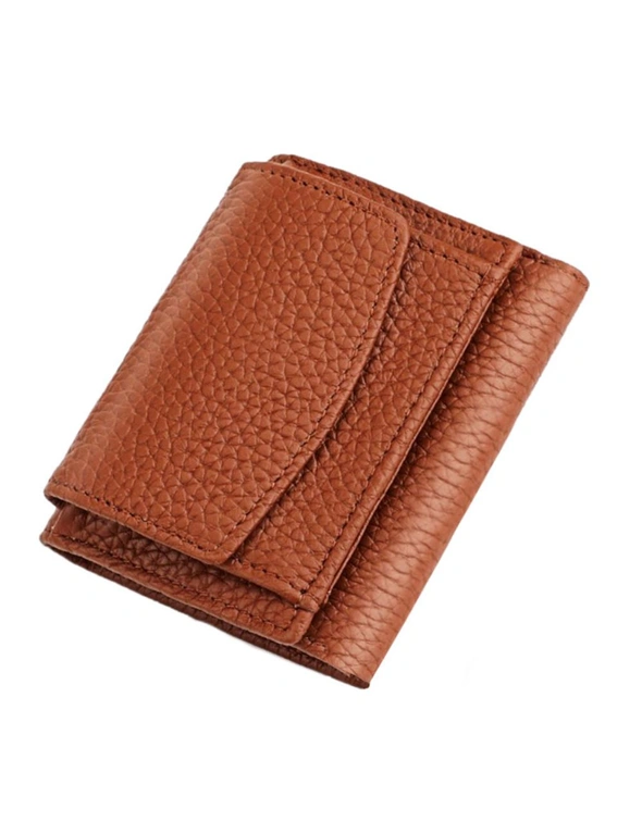 Ladies Genuine Leather RFID Wallet With Pocket Money - Caramel  Caramel, hi-res image number null