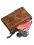 Mens RFID Wallet With Zipper And Credit Card Slots - Brown  Brown, hi-res