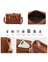 3pcs Bag Set - Shoulder Bag, Messenger Bag, Wallet Clutch - Brown, hi-res