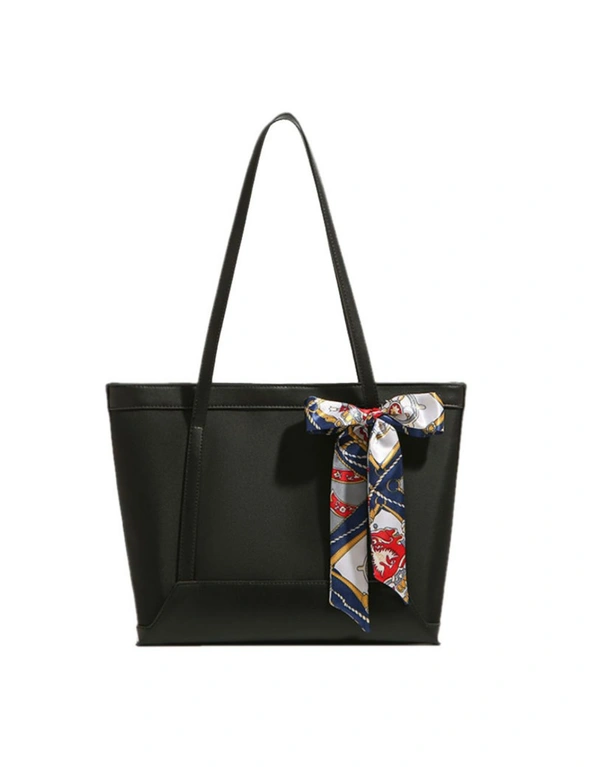 Oxford Tote Bag With Two Interior Zipper Bag - Black  Black, hi-res image number null
