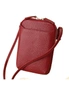 Genuine Leather Mini Crossbody Bag - Wine Red, hi-res