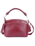 Genuine Leather Hangbag - Wine Red, hi-res
