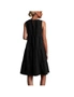Women's Round Neck Loose Swing Piece Cake Dress  -  Black, hi-res