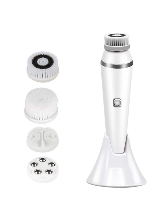 Electric Facial Cleaning Brush - White, hi-res image number null