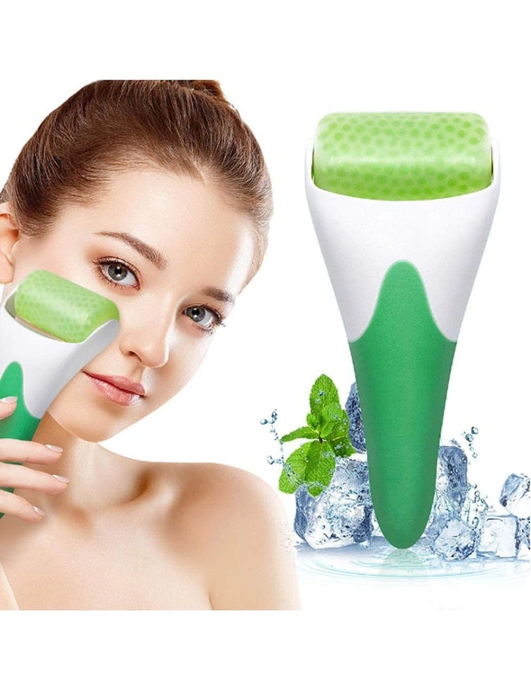 Face Ice Roller Massage - Green Handle, hi-res image number null