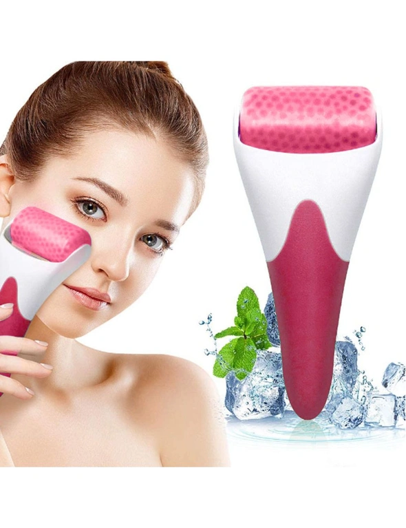 Face Ice Roller Massage - Red Handle, hi-res image number null