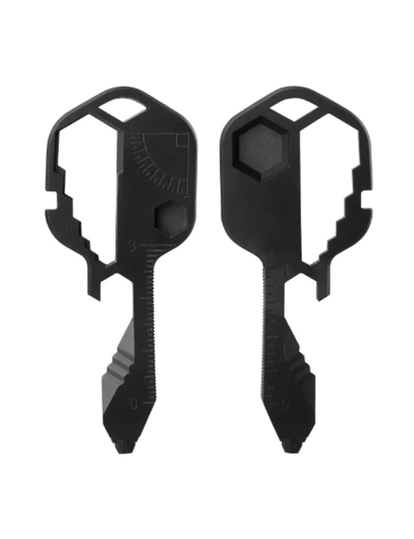 Set of 2 - 24- in-1 Key Shaped Pocket Tool, Multi-Tool Key - Black, hi-res image number null