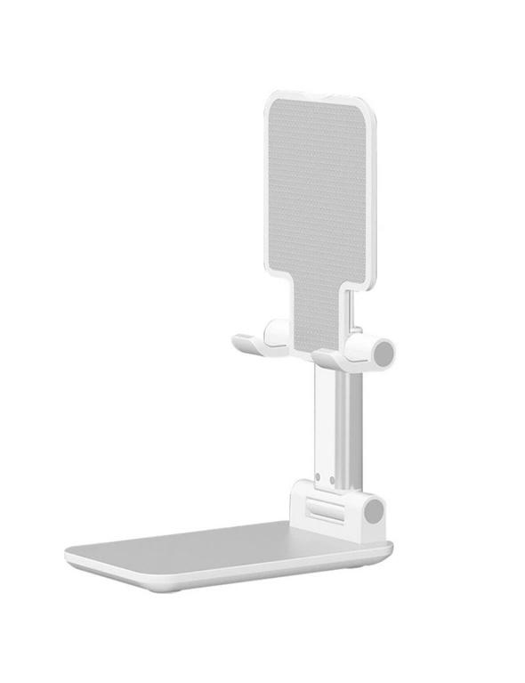 Adjustable and Foldable Phone Holder Stand - White, hi-res image number null