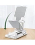 Adjustable and Foldable Phone Holder Stand - White, hi-res