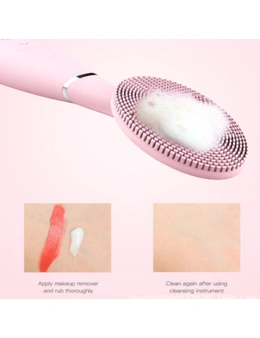 Electric Silicone Cleanser USB Rechargeable - Pink