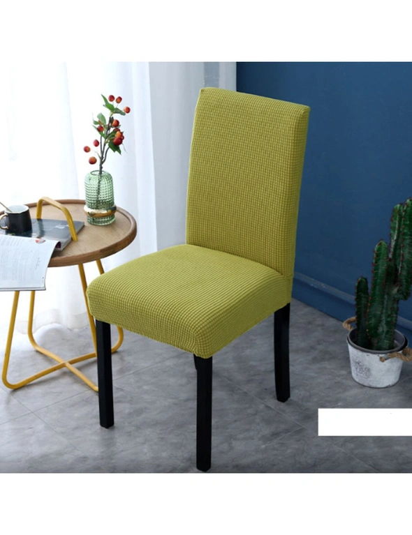 Waffle Dining Chair Covers - Pack of 2 - Yellow, hi-res image number null