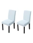 Waffle Dining Chair Covers - Pack of 2 - White, hi-res