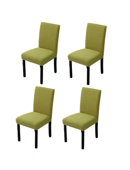 Waffle Dining Chair Covers - Pack of 4 - Yellow