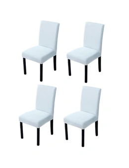 Waffle Dining Chair Covers - Pack of 4 - White