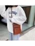 Genuine Leather Crossbody Bag - Brown, hi-res