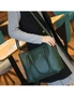 Soft Leather Tote Bag - Dark Green, hi-res