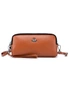 Touchable Phone Bag Genuine leather - Brown, hi-res