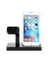 2-in-1 Charging Docks for iPhone and Apple Watch - Compact and High Performance - Black, hi-res