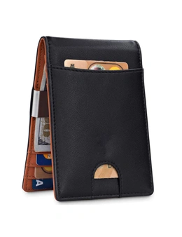 Mens Card Holder Cash Clip Carbon RFID enabled High Quality Stainless Steel