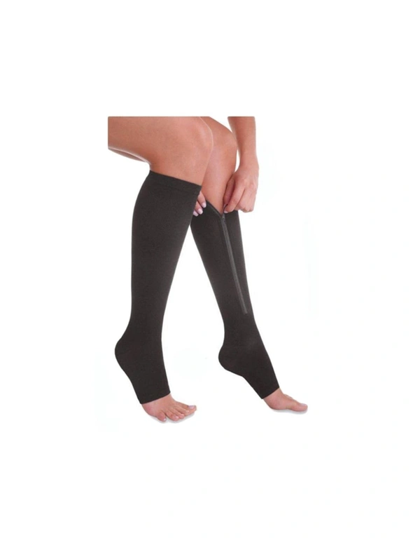 Knee Compression Zipper Socks, hi-res image number null