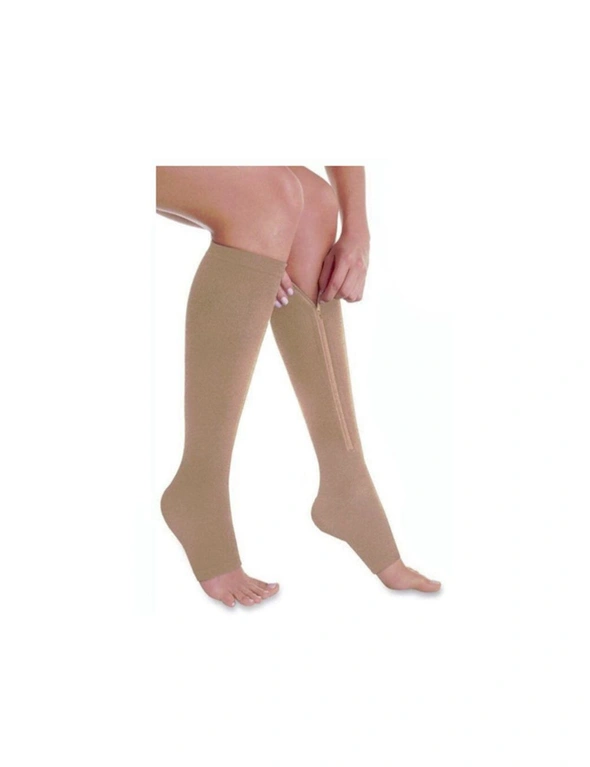 Knee Compression Zipper Socks, hi-res image number null