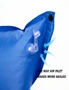 IHOMDEC Outdoor Camping Portable Self inflating Single Air Mat with Air Pillow Blue, hi-res