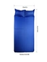 IHOMDEC Outdoor Camping Portable Self inflating Double Air Mat with Air Pillow Blue, hi-res